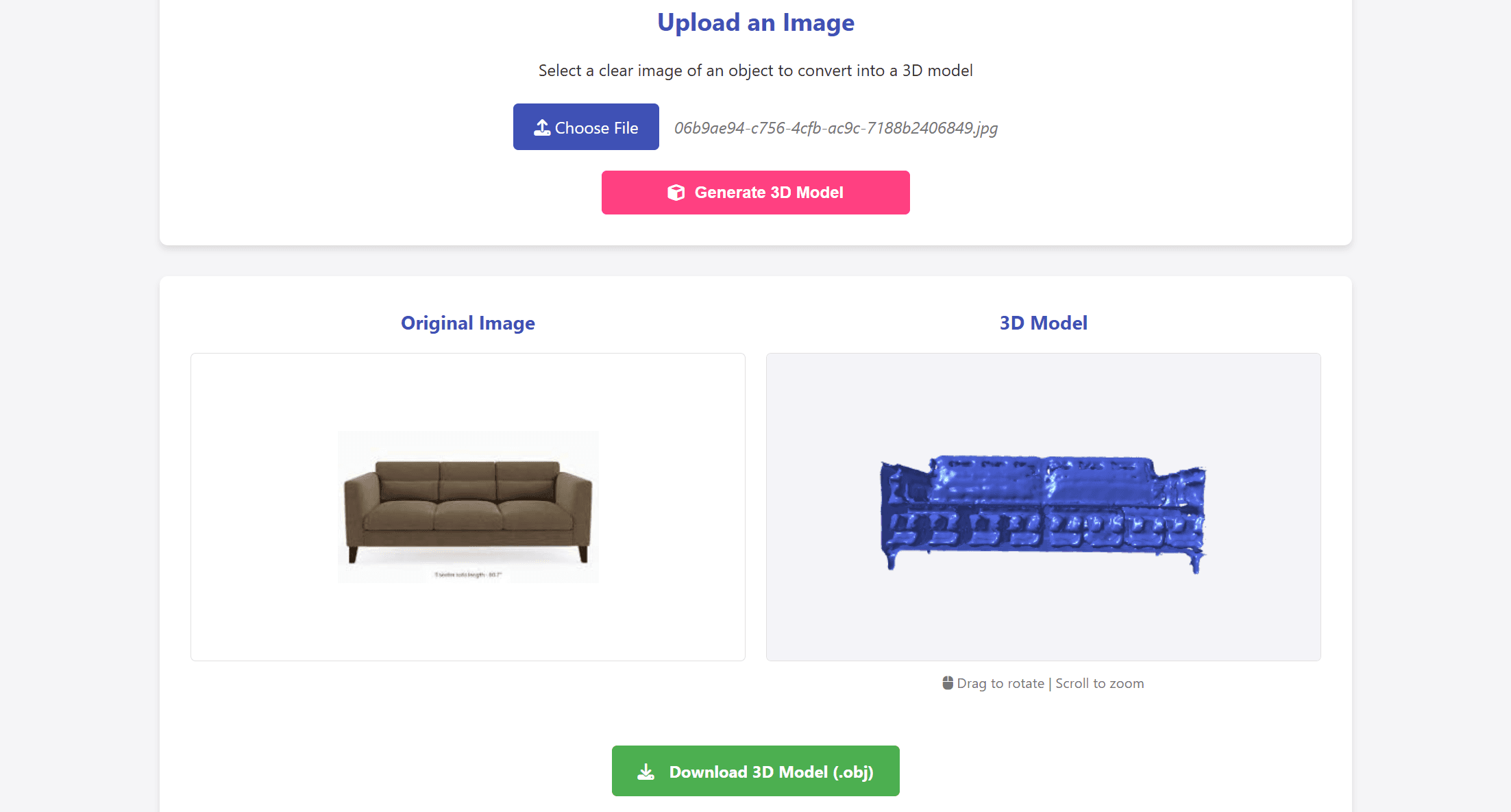 Imagin3D project preview